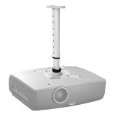 Projector bracket ceiling mount adjustable white