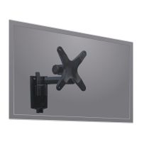 Monitor wall bracket 13-30" flexible single pivot