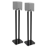 Speaker floor stand Solid 80cm black, 2 pieces