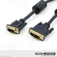 DVI-A to VGA cable, 5m, m/m