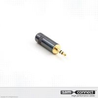 3.5mm mini Jack plug, Male, Goldplated