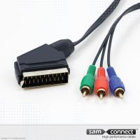 SCART to component cable, 3m, m/m
