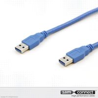 USB A to USB A 3.0 cable, 1m, m/m
