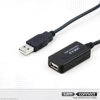 USB A to Mini USB 2.0 extension piece, f/m