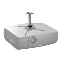 Projector bracket ceiling mount short silver