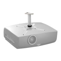 Projector bracket ceiling mount short white