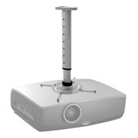 Projector bracket ceiling mount adjustable silver